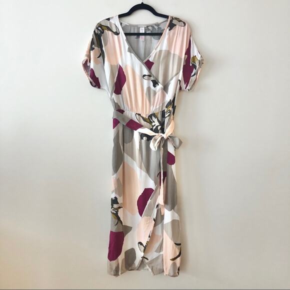 HANRO Phila Printed Tie Waist Midi Dress - Picture 2 of 6